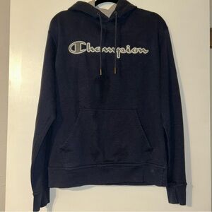 Champion Men's Dark Blue Hoodie